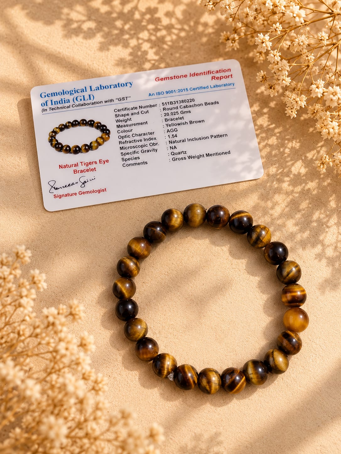 Natural Tiger Eye Bracelet